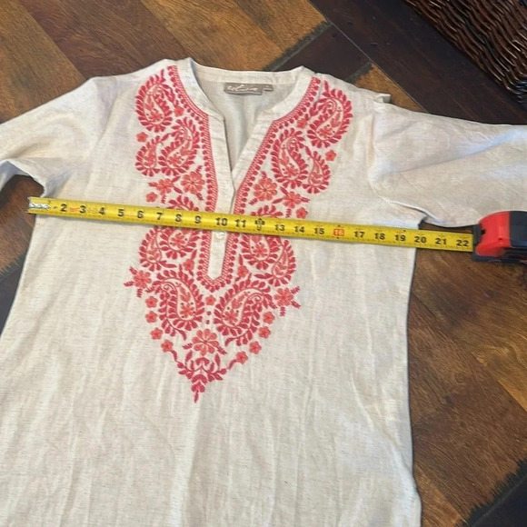 Embroidered summer shirt size S - Picture 6 of 8